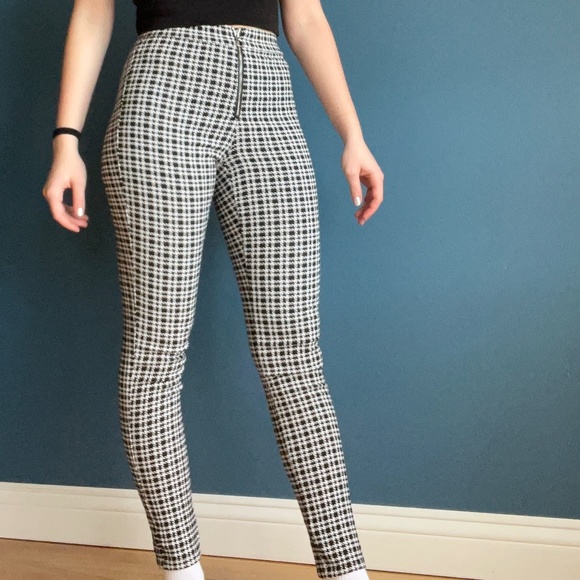 Leggings à motifs pattes de poule - Picture 4 of 5